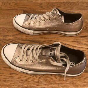 Converse Rose Gold Metallic Low Top sneakers in Size 7/7.5